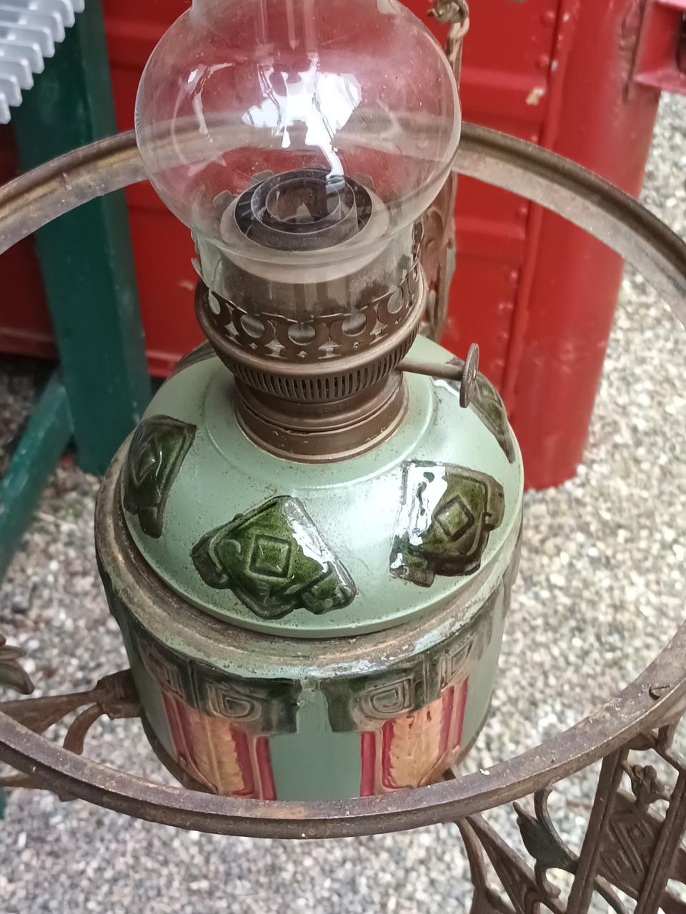 Antieke hangolielamp