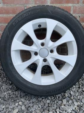 Velgen met zomerbanden voor C1, Aygo of Peugeot 107