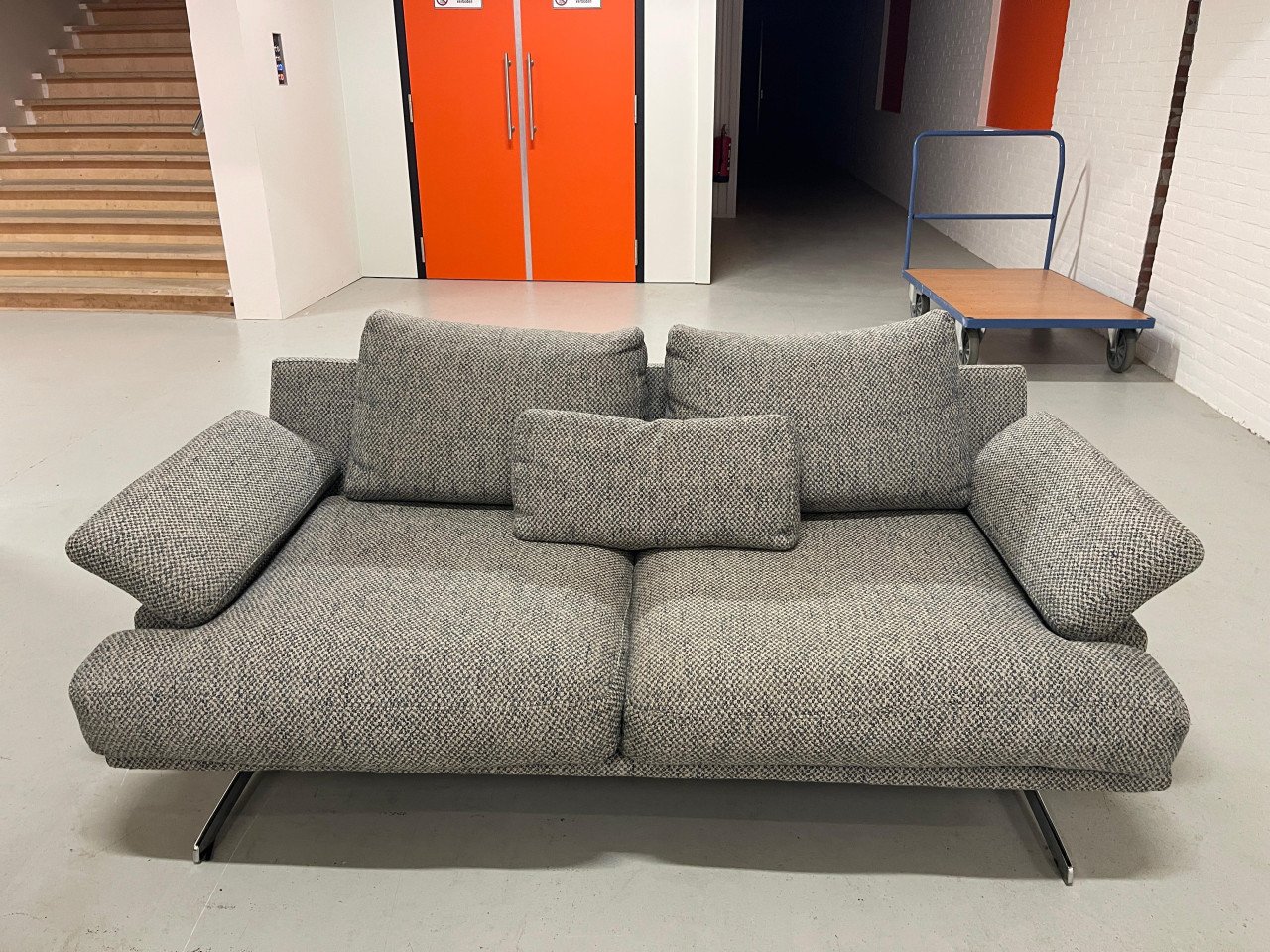GRATIS LEVERING HEEL NL Montel Grijs Stoffen Bankstel