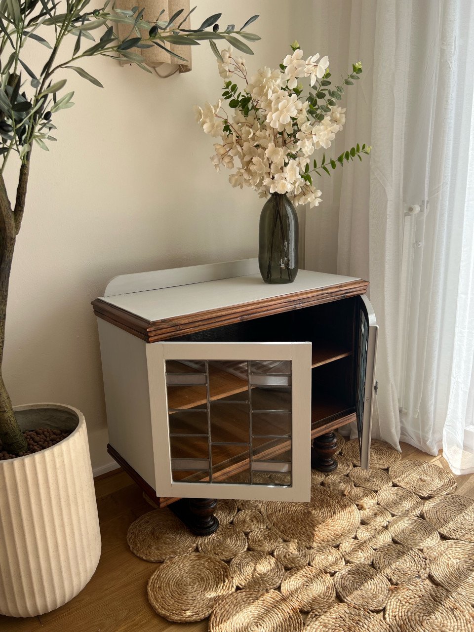 Gerestyled vintage kastje | glas-in-lood
