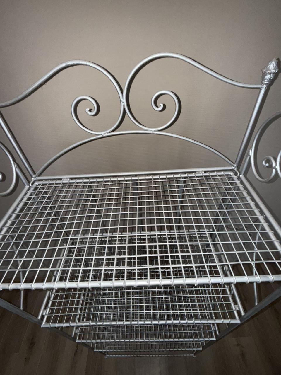 Metalen zilverkleurig opvouwbaar rek