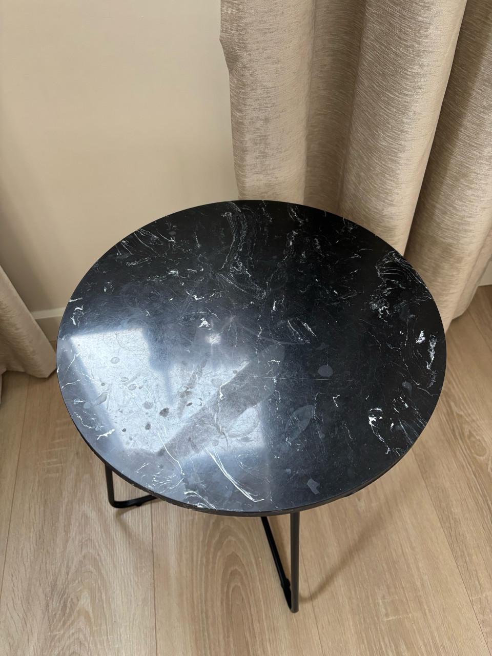 Tafeltje marmer zwart