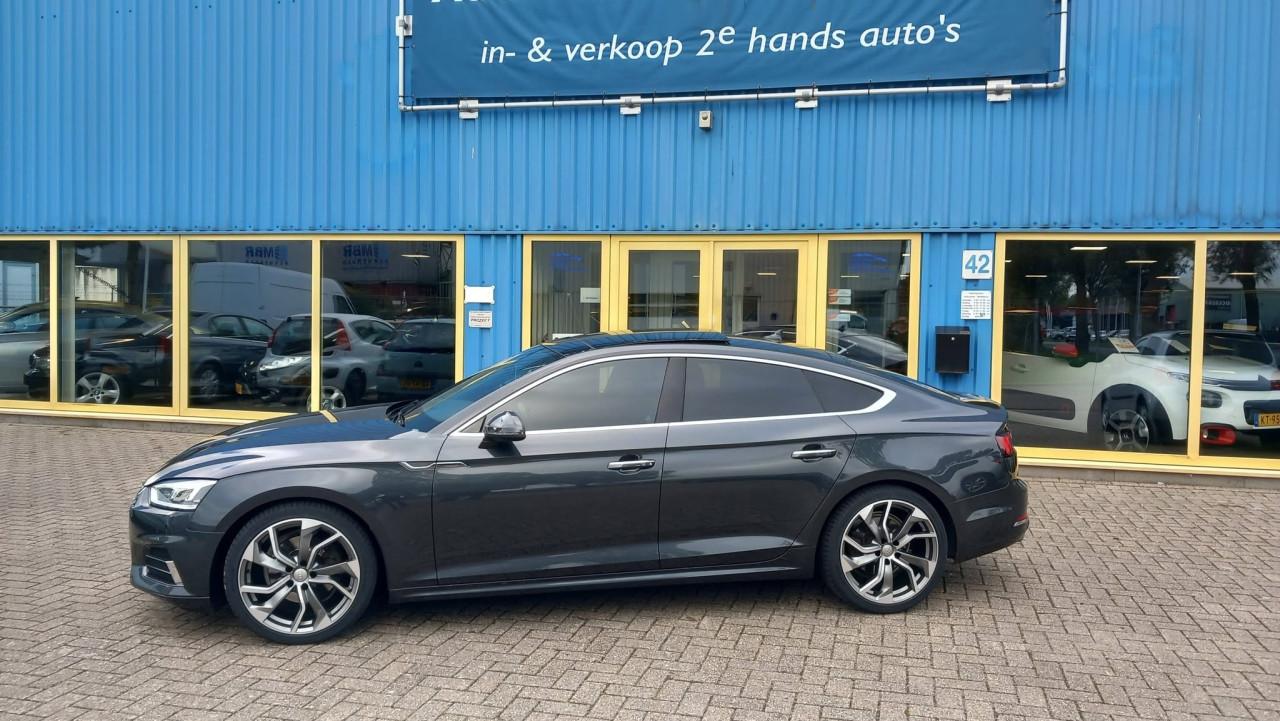 Audi A5 4.0 TFSI Design Automaat HB 5drs 2019 airco 19inch navigatie nwst