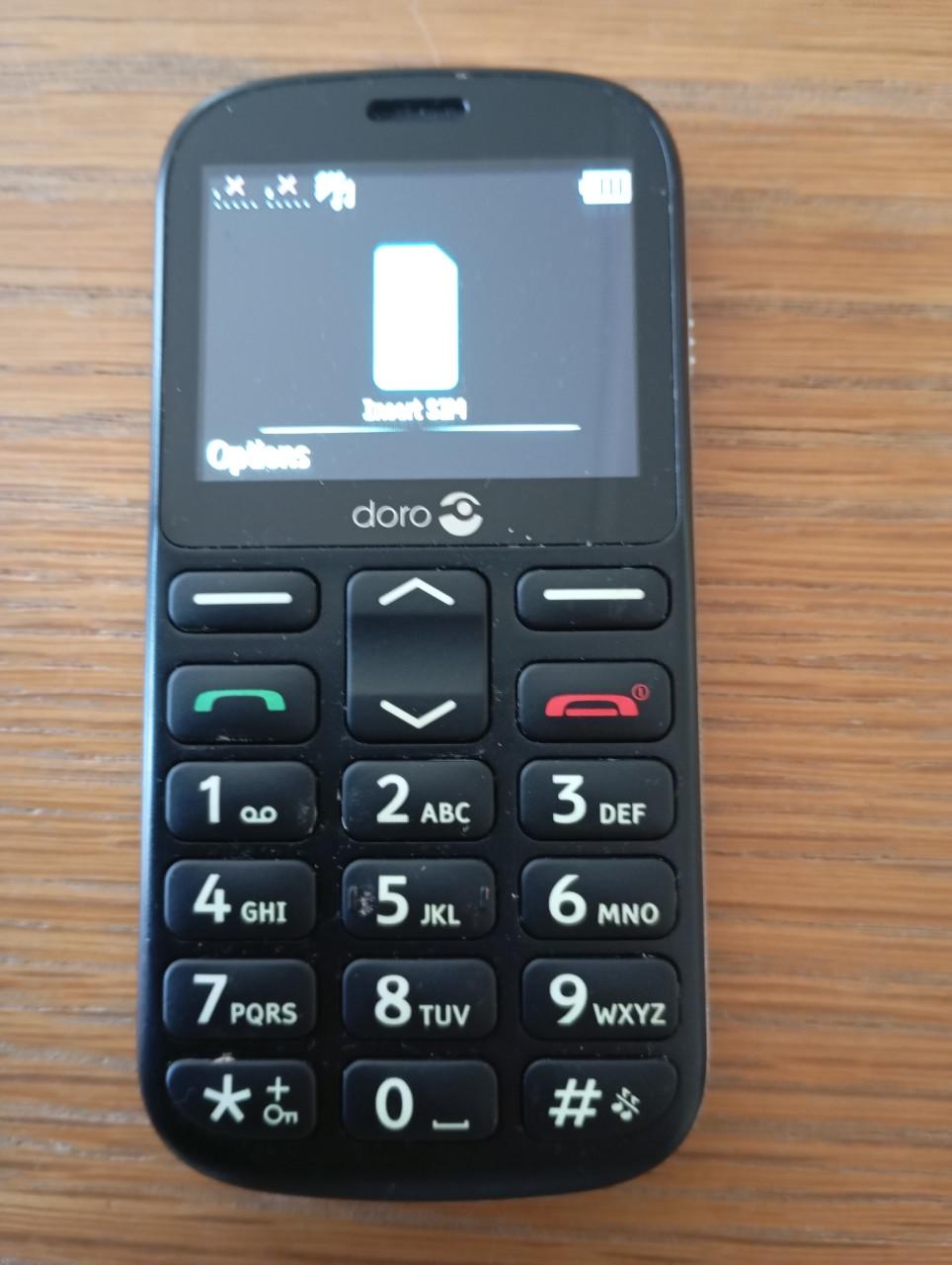 Gebruiksvriendelijke mobiele telefoon Doro, type 1360.