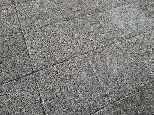 Dakterras waterdoorlatende gebruikte tegels 30x30cm