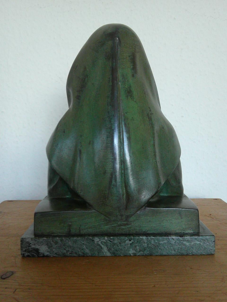 GEWELDIG MOOI GESIGNEERD BRONZEN ART DECO BEELDJE.