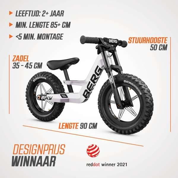 Loopfiets BERG Biky Cross White