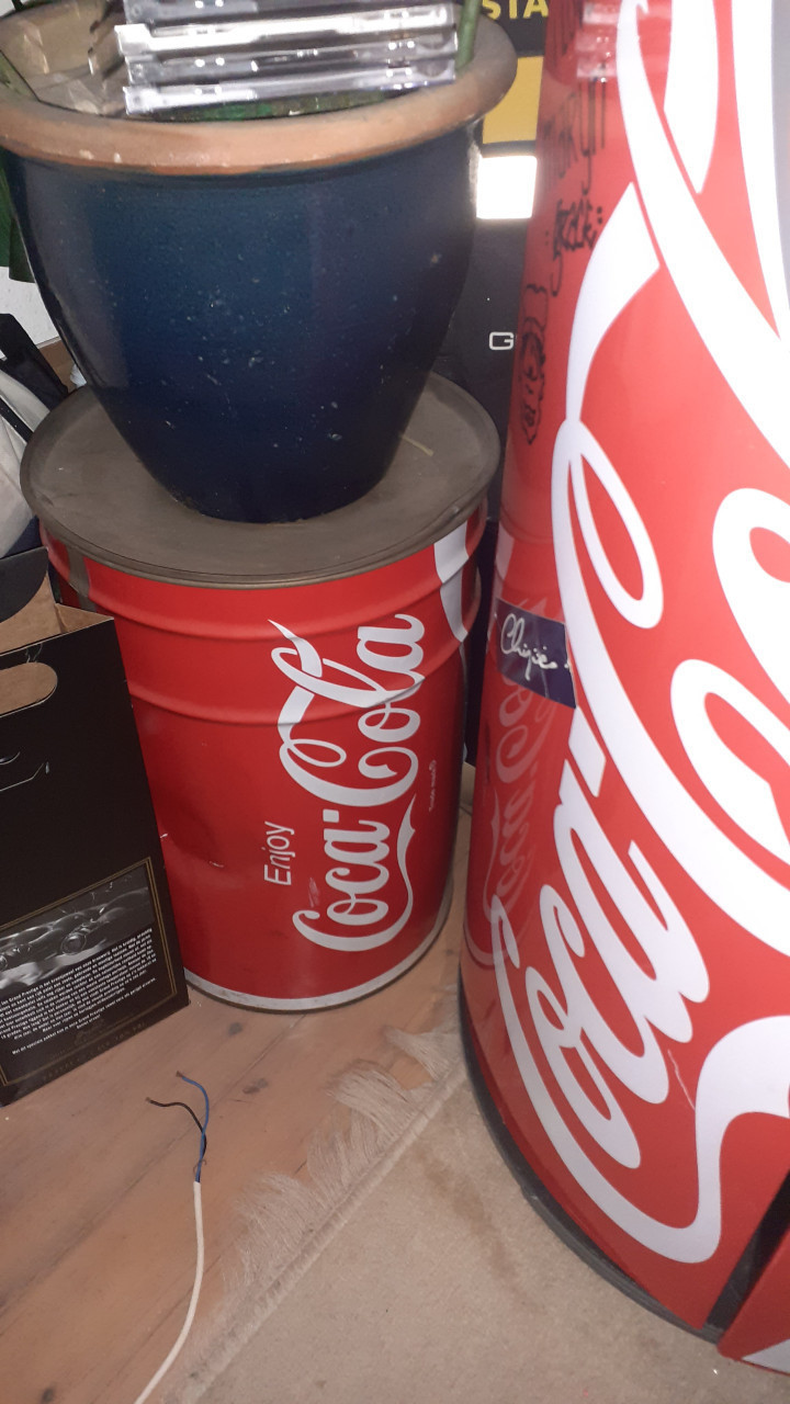Radio COCA COLA super groot Cola blik ca. 80cm hoog
