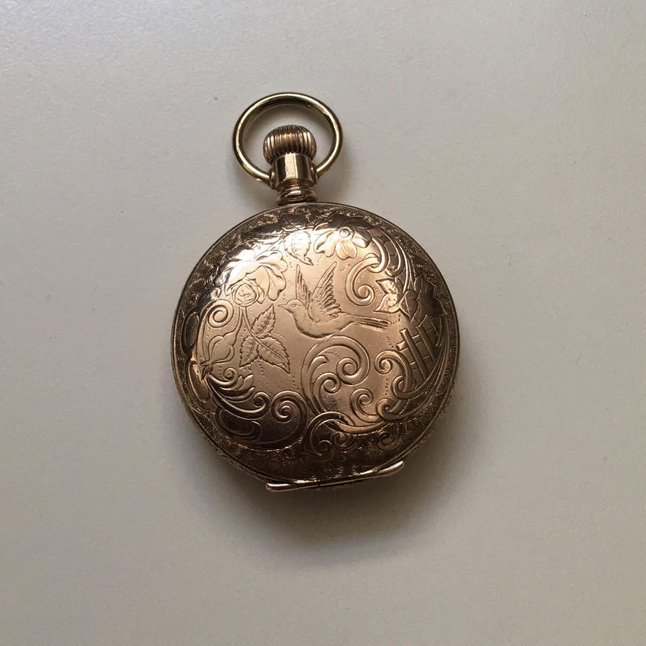 14 kt roségold filled zakhorloge