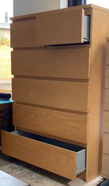 Houten ladekast