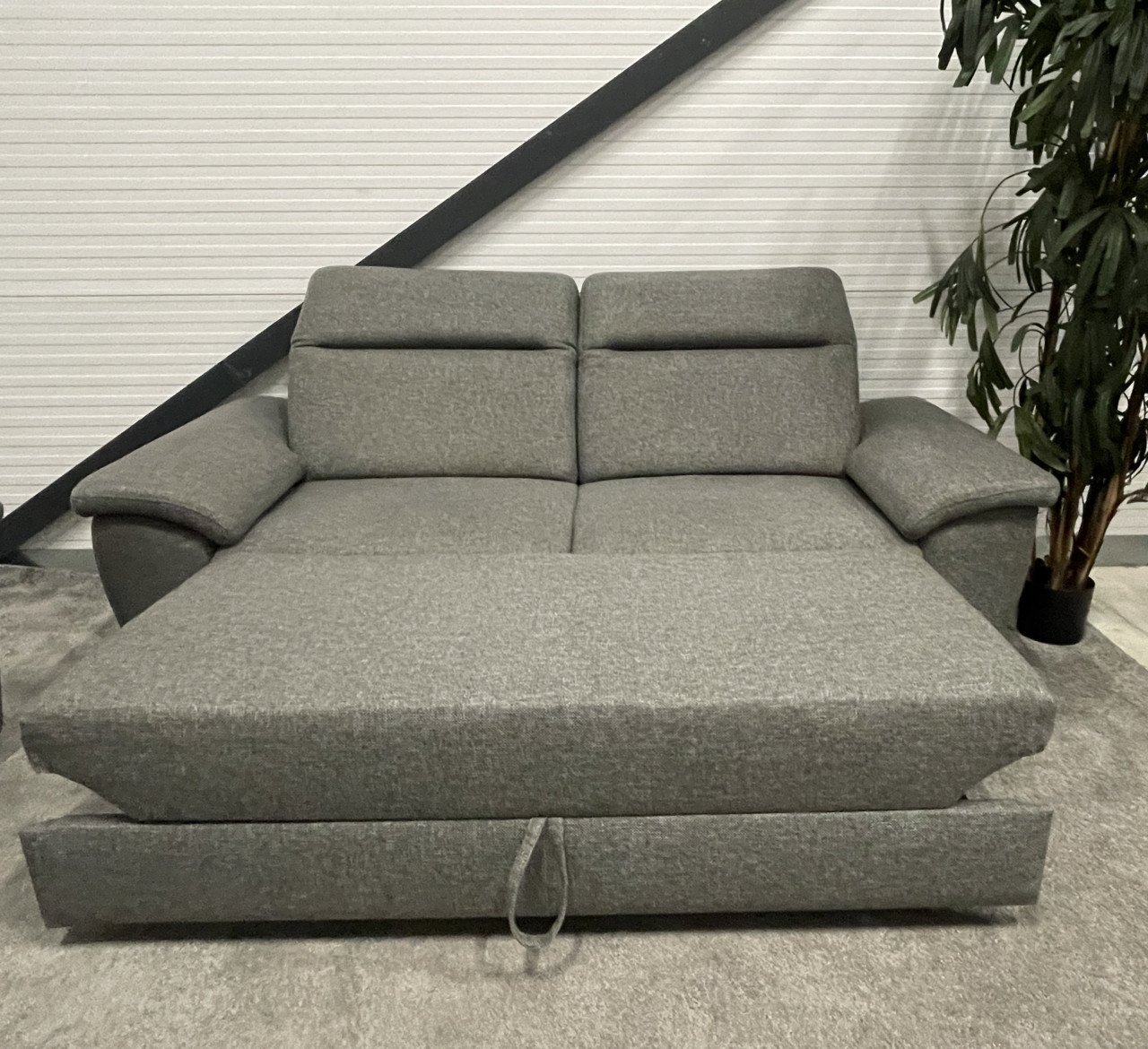 GRATIS LEVERING HEEL NL H&H 2x3 Zits Stoffen Bankstel + Slaap functie