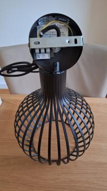 Stalen hanglamp zwart