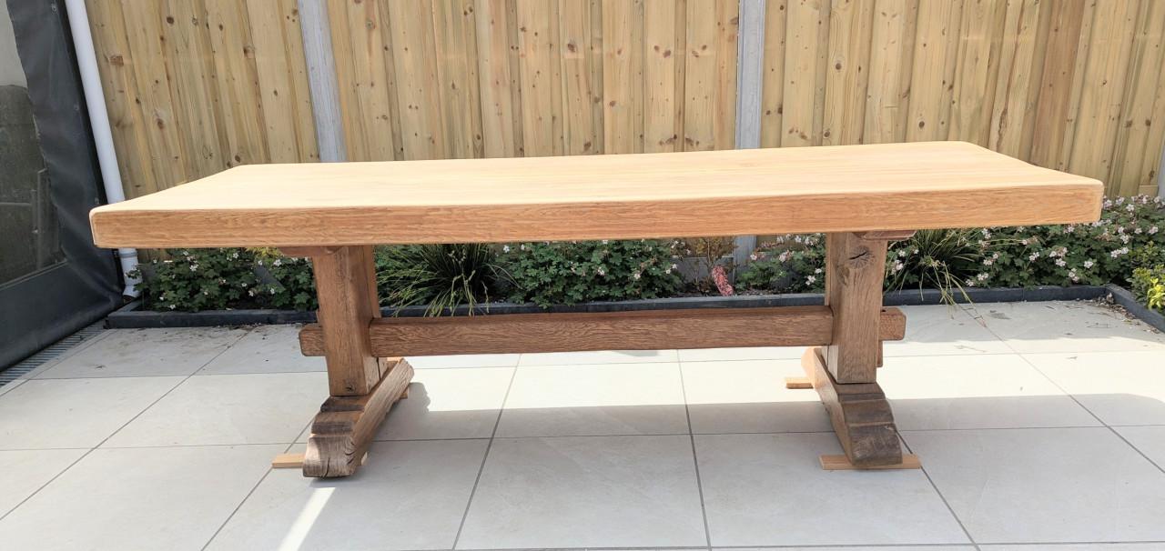 Kloostertafel, antiek 240 cm lang