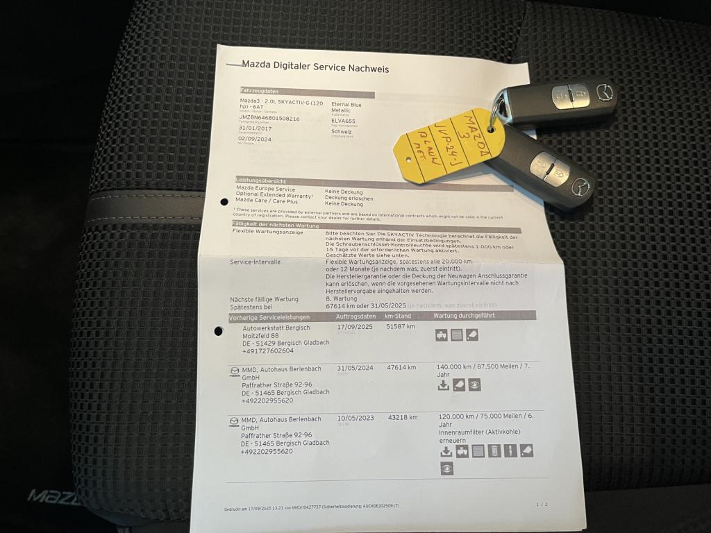 Mazda 3 2.0 skyactiv-g 120 ts+ automaat