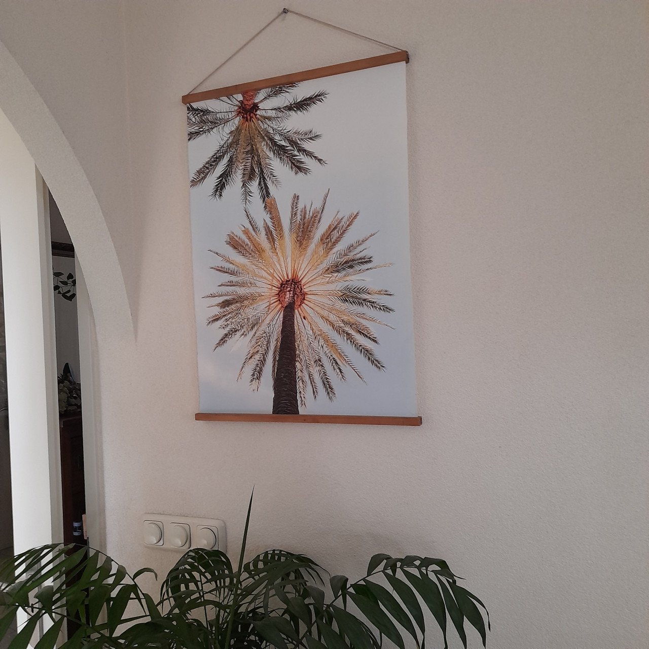Leuk schilderij  leuk voor in een serre  overkapping  ( 50 x 70 )
