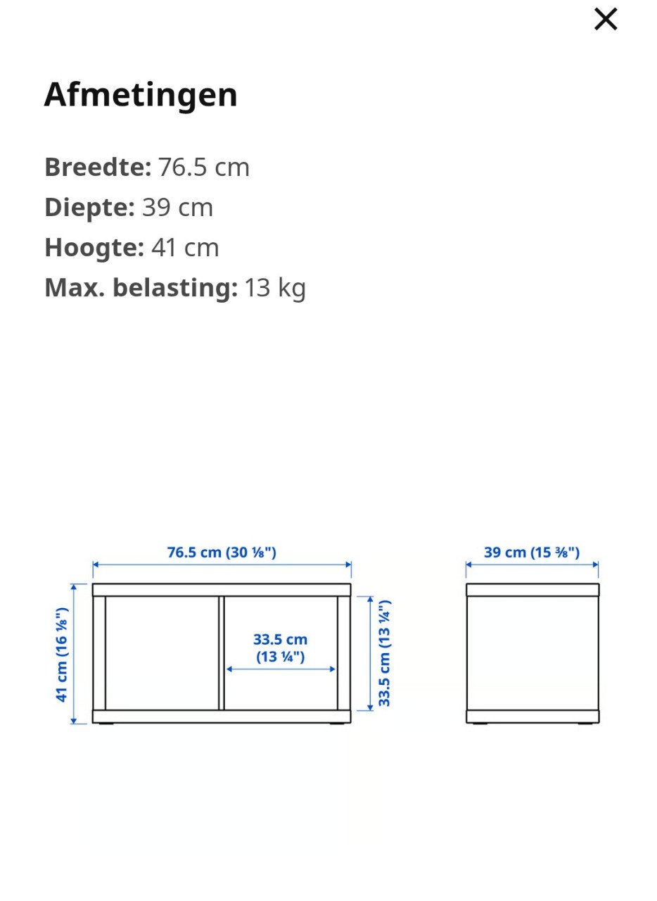 Kallax vakken kast Ikea wit