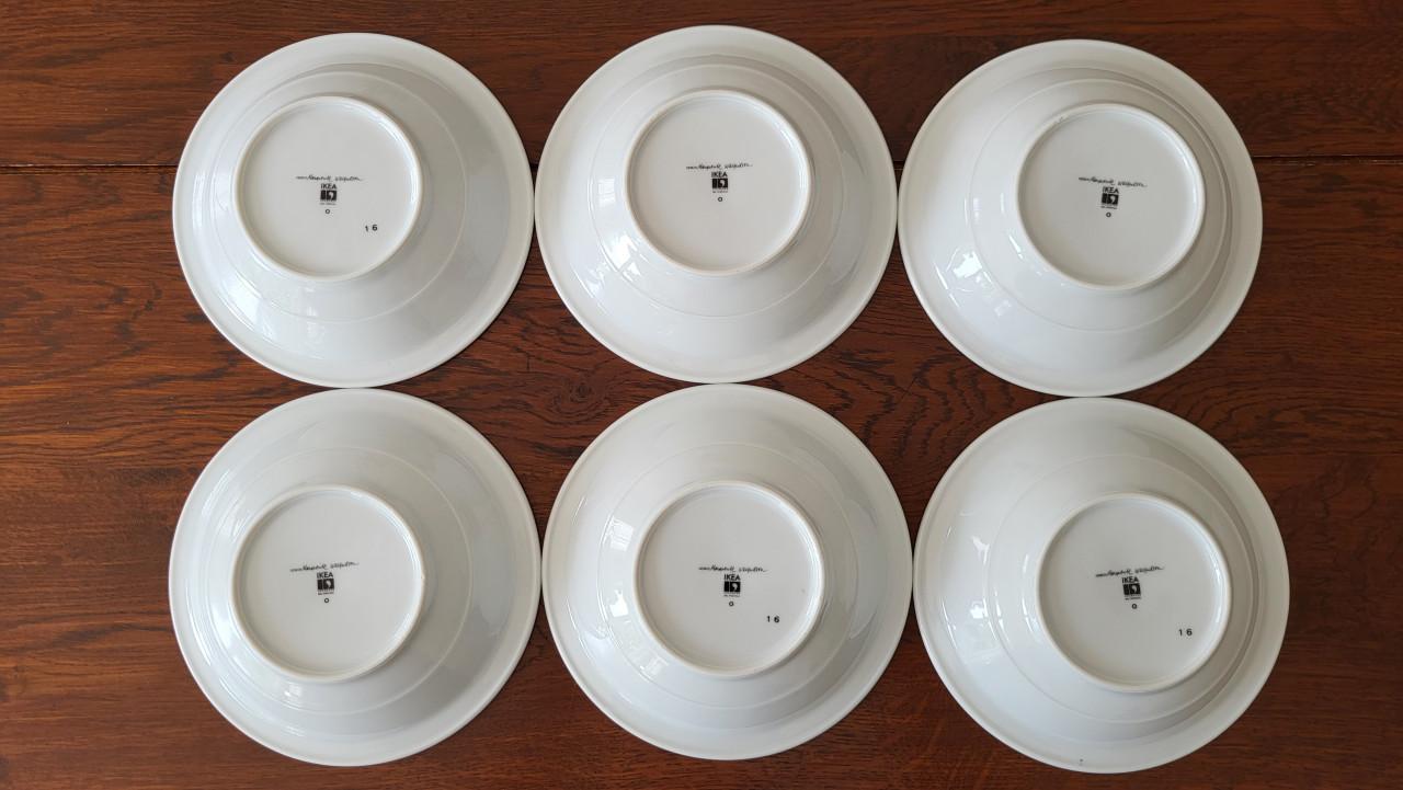 Set van 6 vintage IKEA schaaltjes Marguerite Walfridson