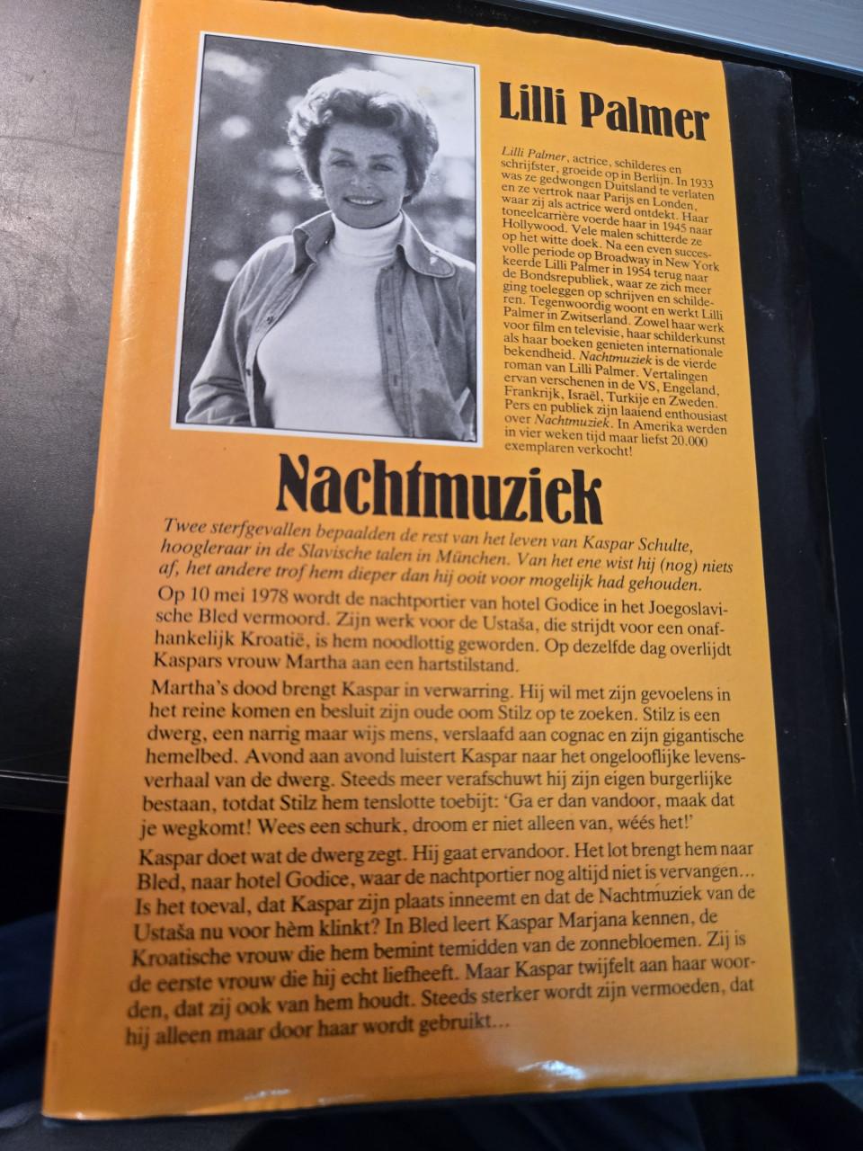 Boek: Nachtmuziek 1983 Auteur: Lilli Palmer