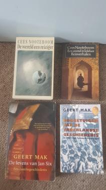 4 boeken van Cees Nooteboom en Geert Mak
