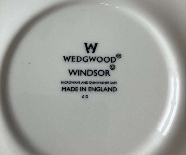 WEDGWOOD SERVIES WINDSOR ONDERDELEN IN PRIMA STAAT LIEFST IN 1 KOOP