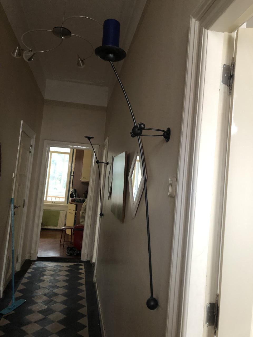 2 kandelaars voor aan de muur