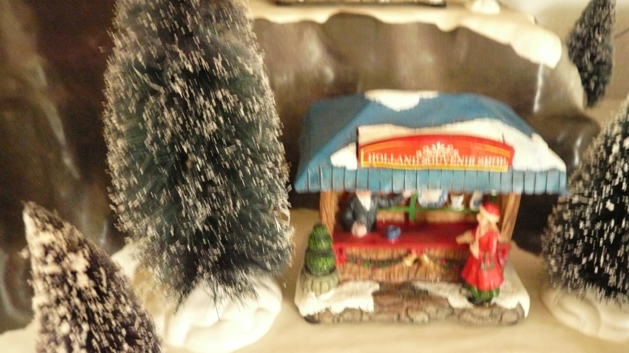 Kerstdorp geheel compleet met verlichting