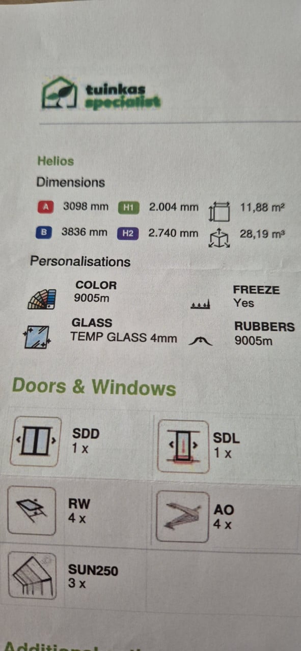Glasplaten (gehard veiligheidsglas)