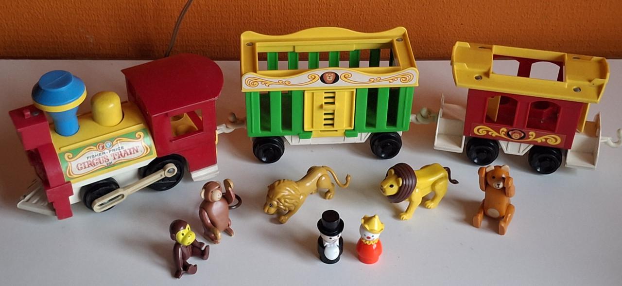 Vintage Fisher Price Circus trein