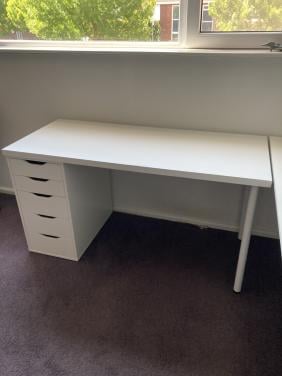 IKEA bureau Alex serie (wit)