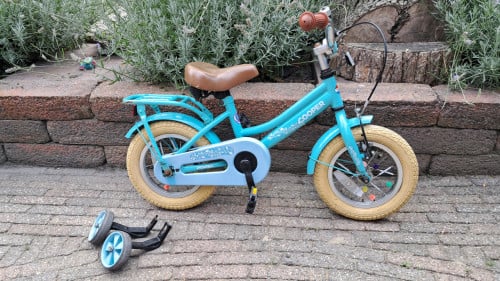 Popal 12,5 inch fiets met zijwielen