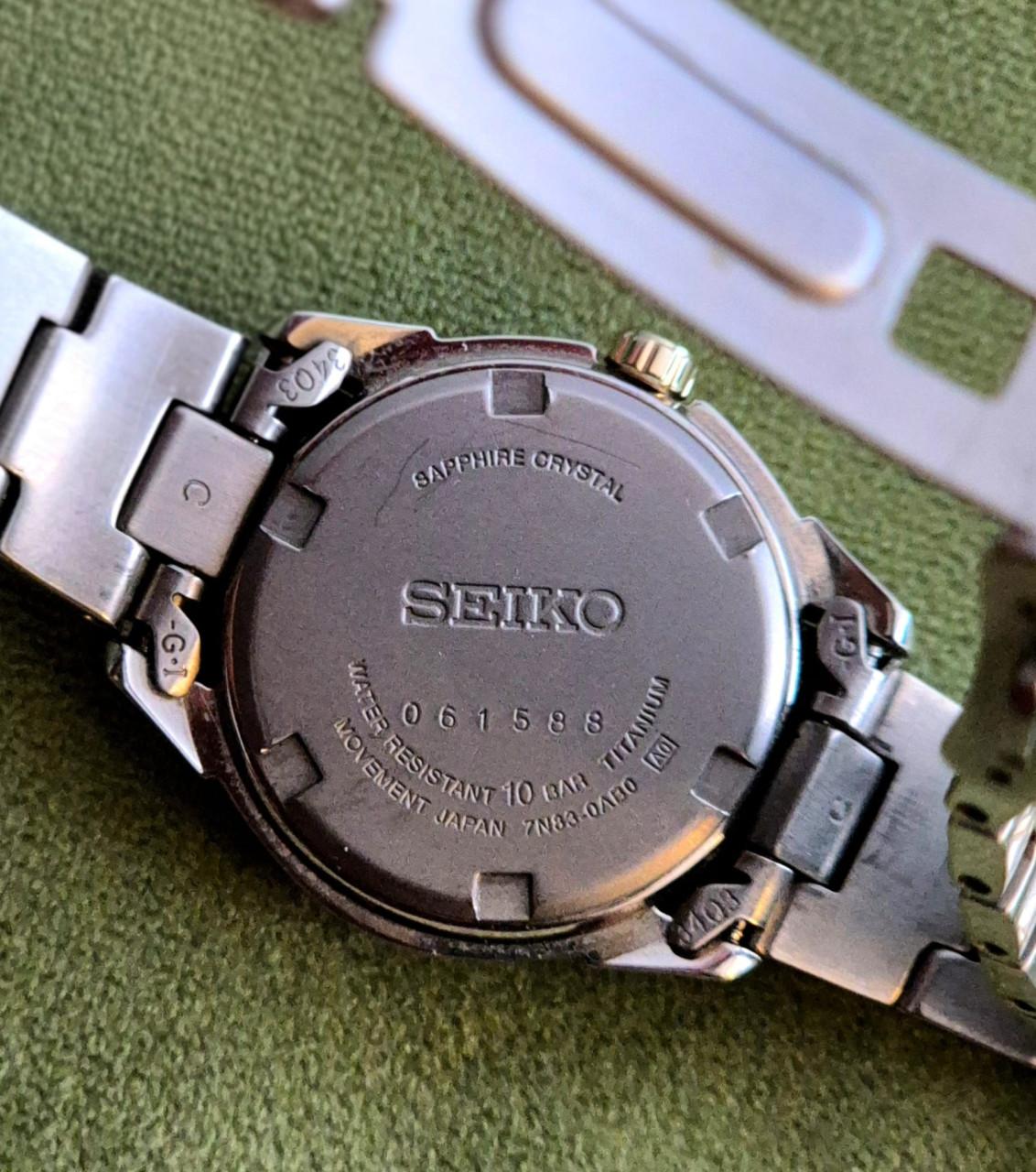 Seiko horloge titanium dames