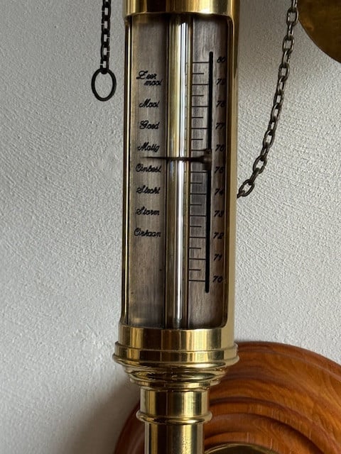 Scheepsbarometer in mooie staat.
