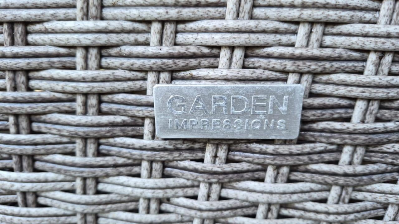 Garden Impressions tuintafel 150 × 80 cm met glazen blad
