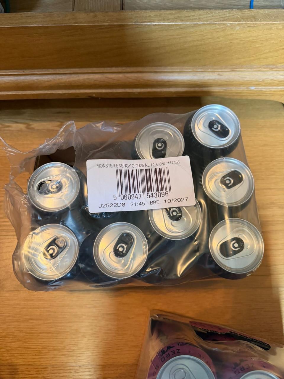 Monster energiedrank div smaken