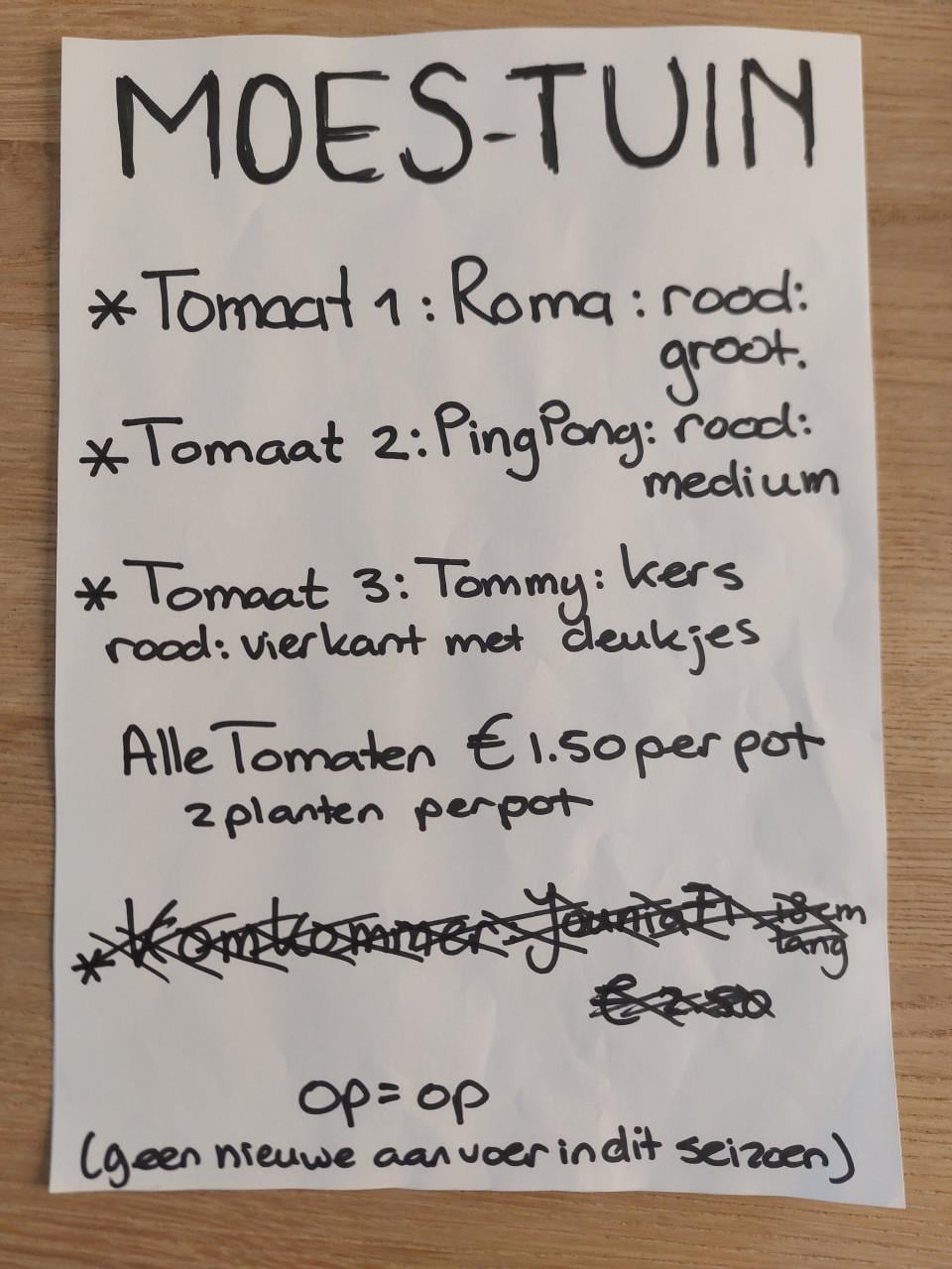 Tomaten SIERTUIN en MOESTUIN PLANTEN BIJ DE VOORDEUR