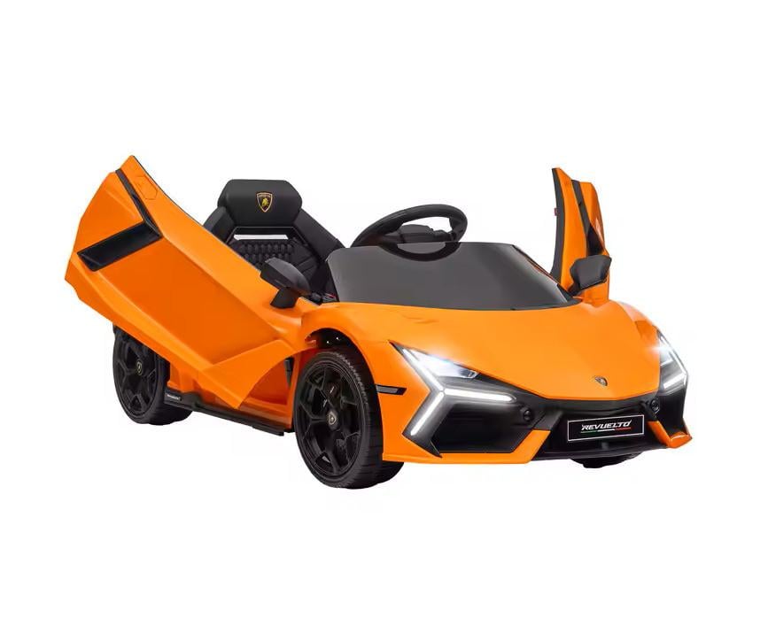 Elektrische Kinderauto 12V – Lamborghini Revuelto | Oranje