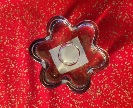 Hema glas kandelaar - heel stabiel - 9 cm