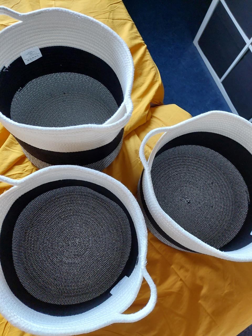 3 mooie grote opbergmanden