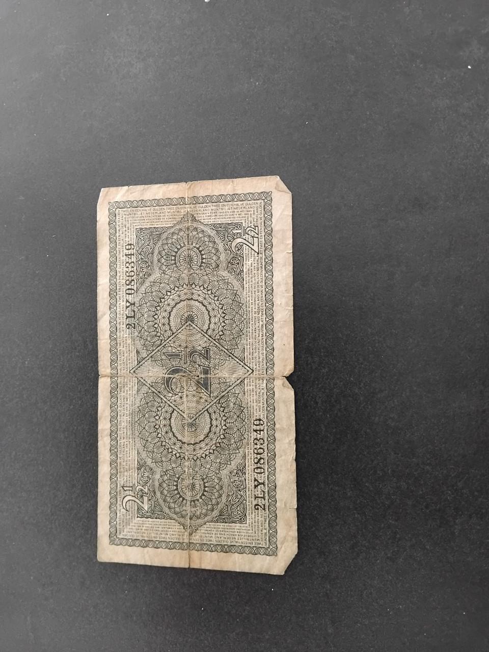 Bankbiljet van 2,50 gulden