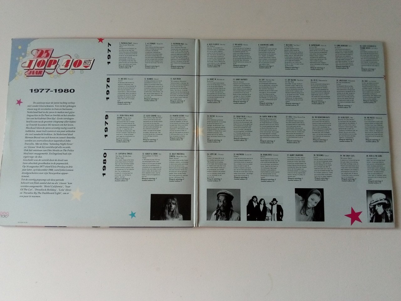 Set van 4 LP's o.a. Grease, Kate Bush, Meatloaf, Diana Ross, The Police