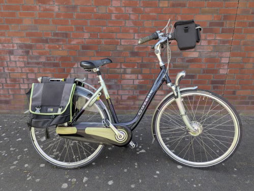 Te Koop Gazelle damesfiets met fietstassen