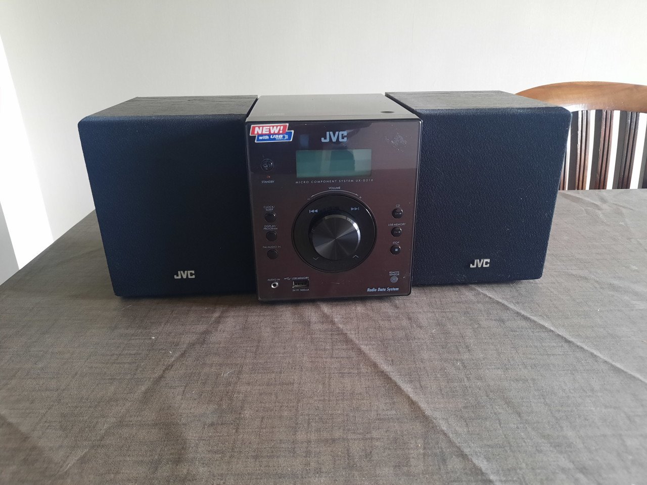 Zwarte cdspeler jvc