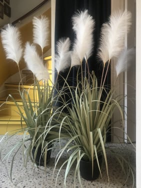 2 Kunstplanten Pampasgras