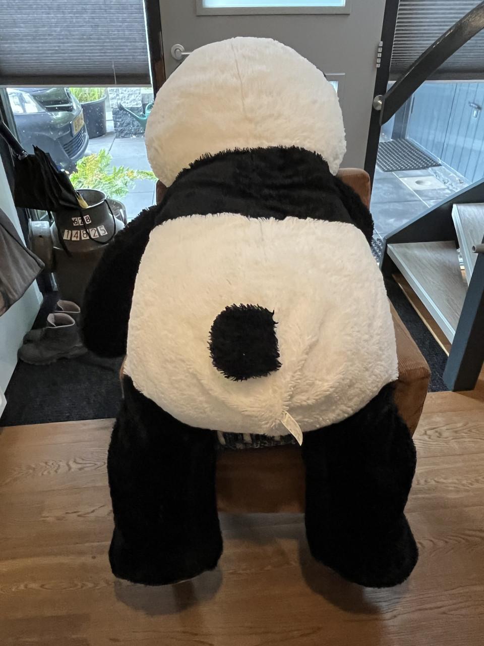 Grote panda beer knuffel