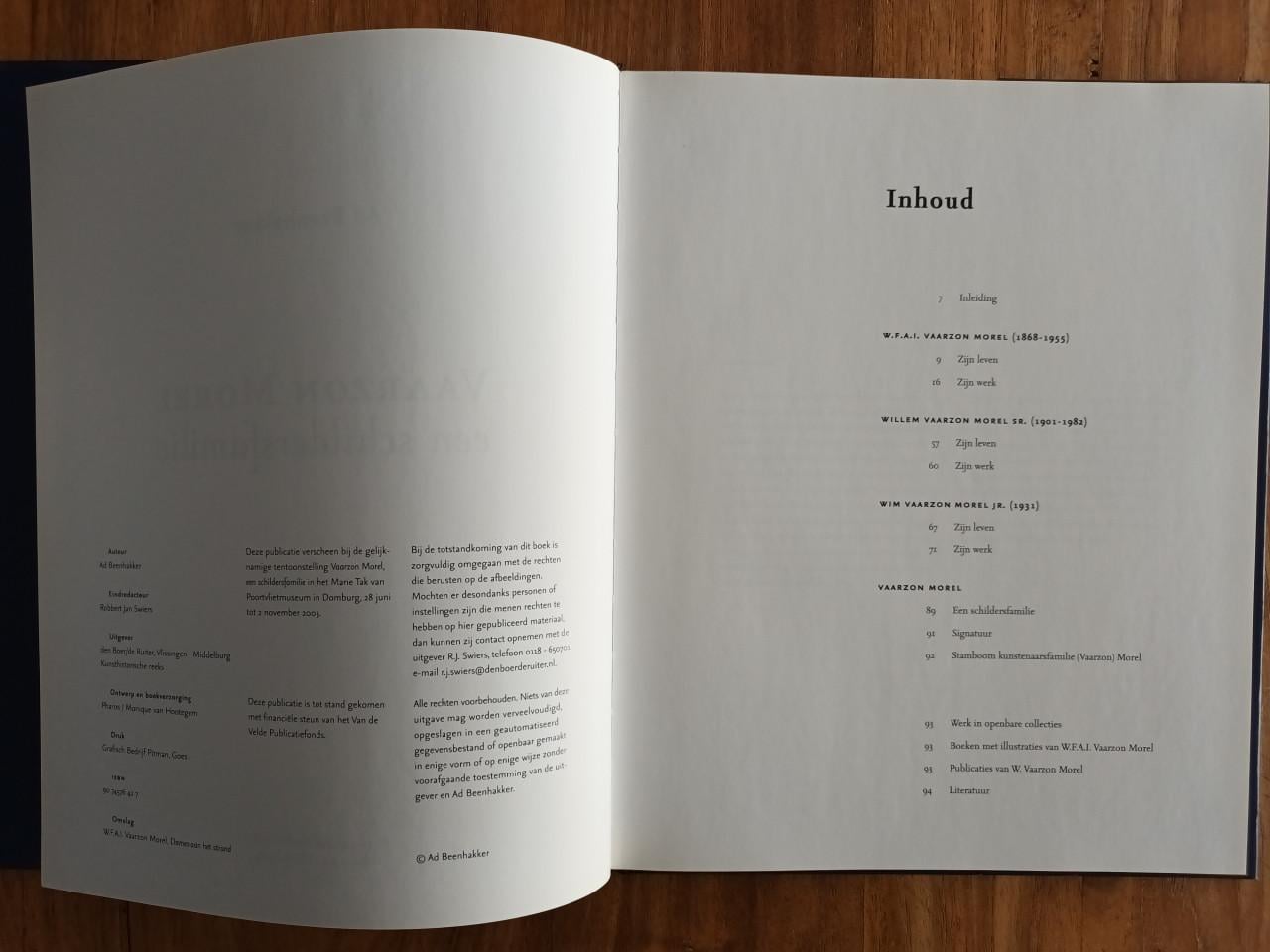 Vaarzon Morel een schildersfamilie van Ad Beenhakker