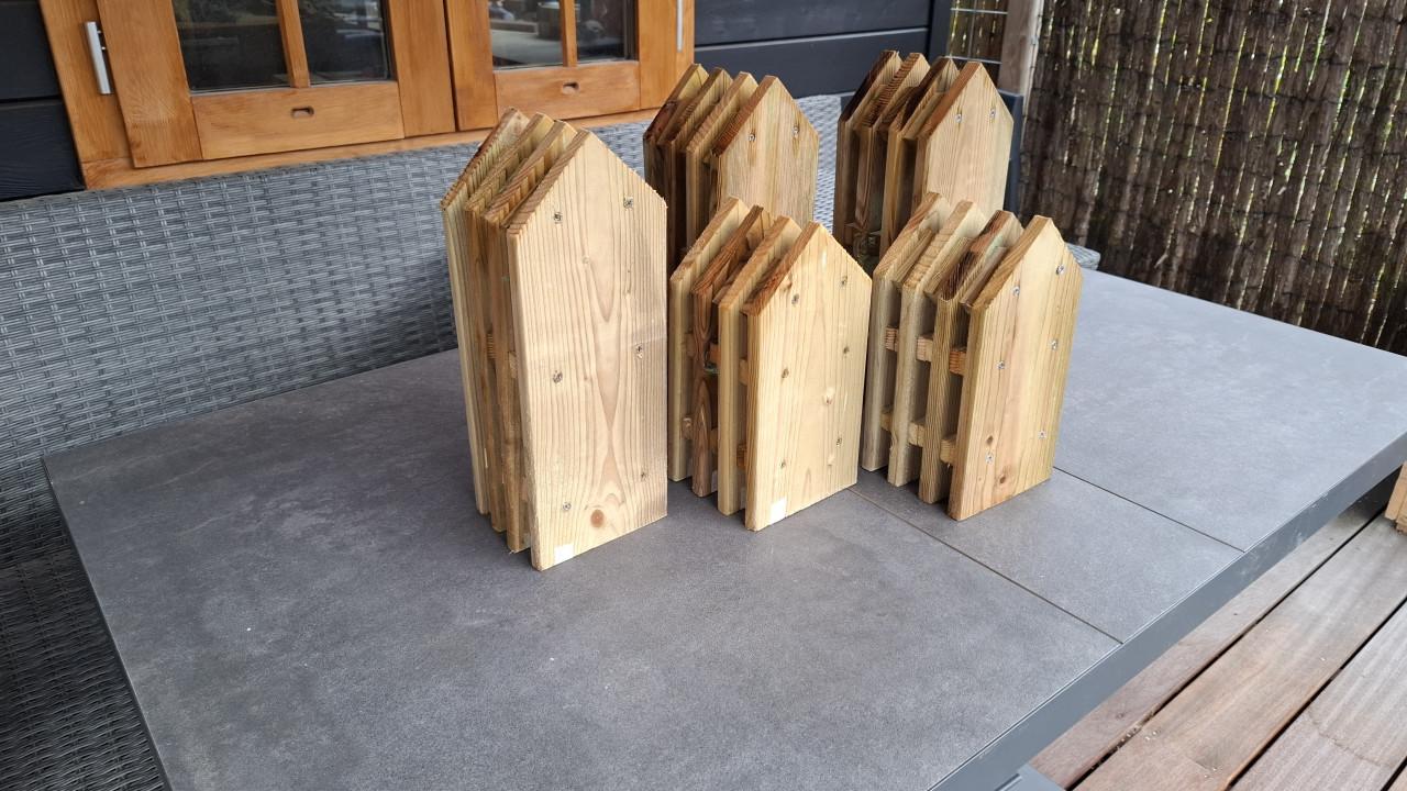 Houten huisjes voor tuin