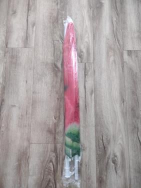 Nieuwe rood groene watermeloen parasol, strandparasol.