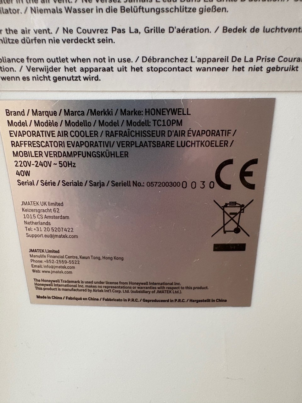 Honeywell aircooler