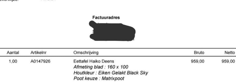 Eettafel Haiko Deens