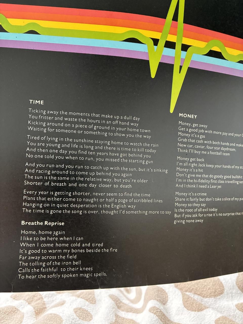 Dark Side of the moon lp  UK persing 1973